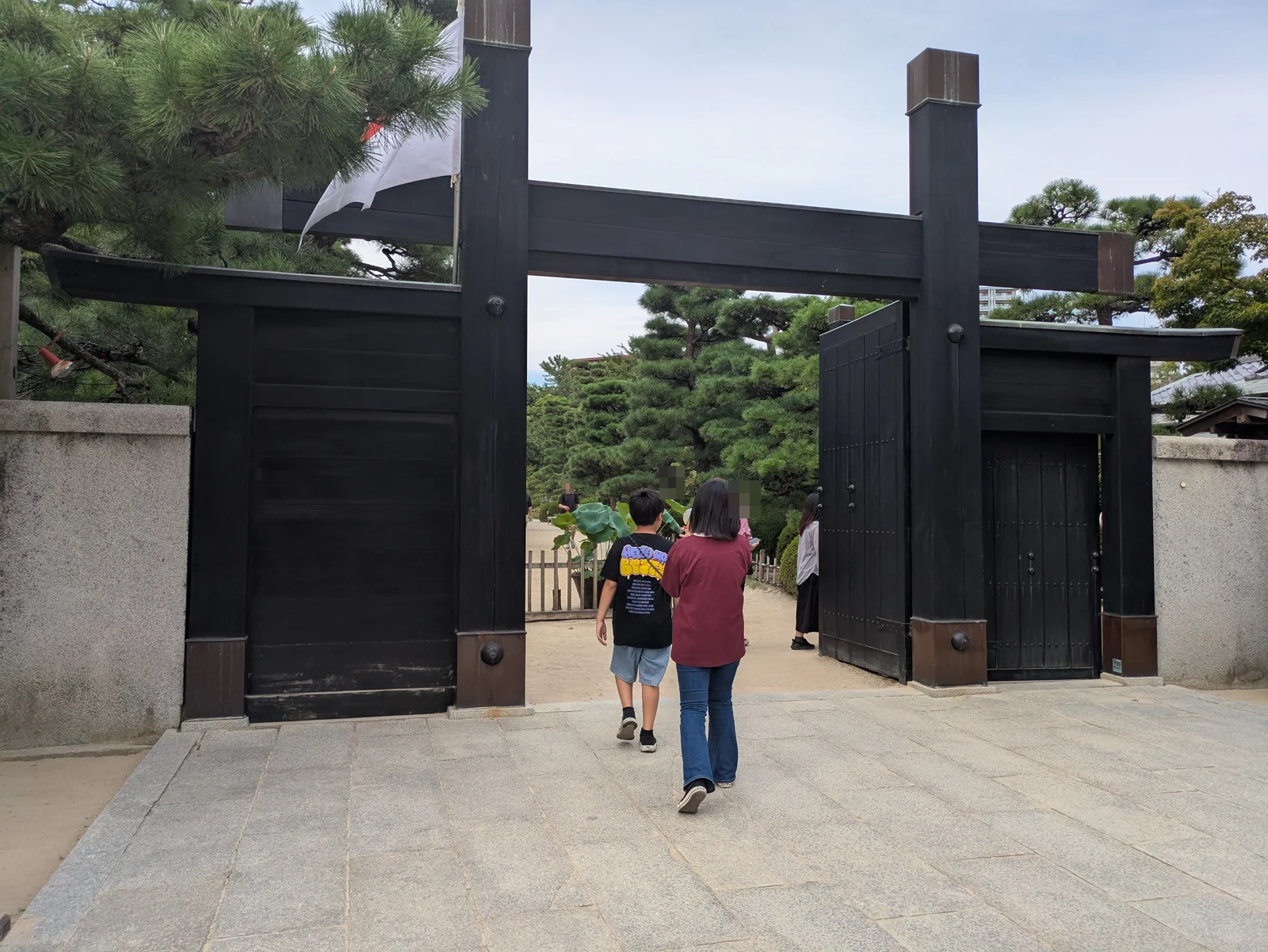 縮景園の入口