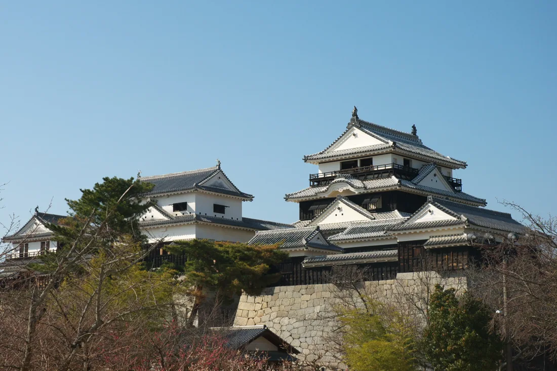 松山城の風景