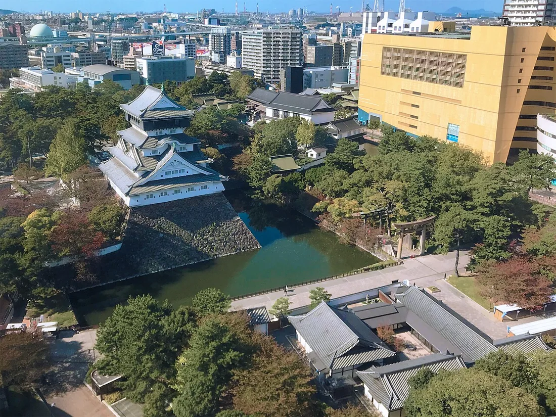 小倉城の風景