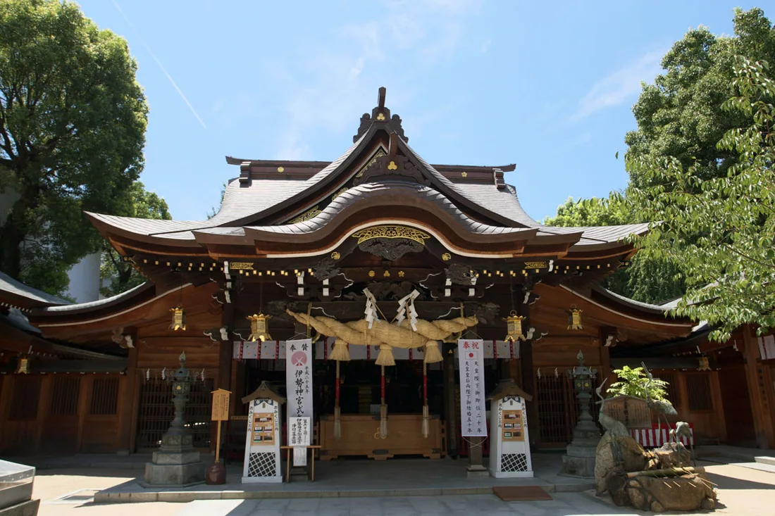 櫛田神社の風景