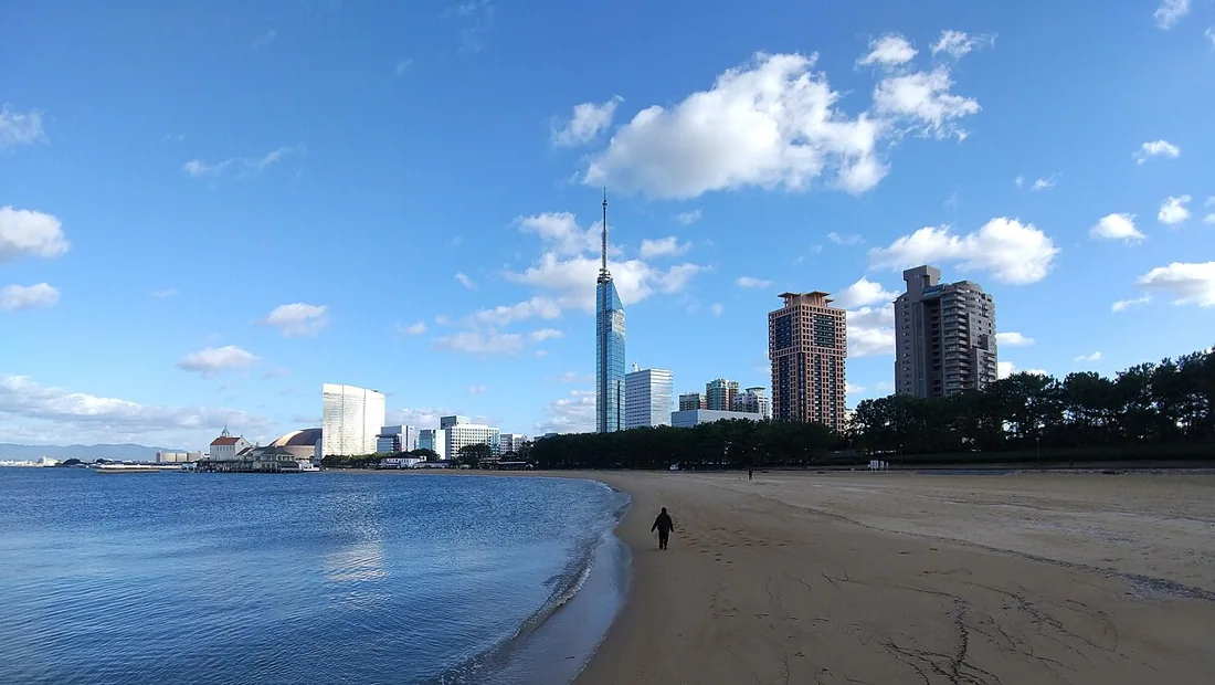 シーサイドももち海浜公園の風景