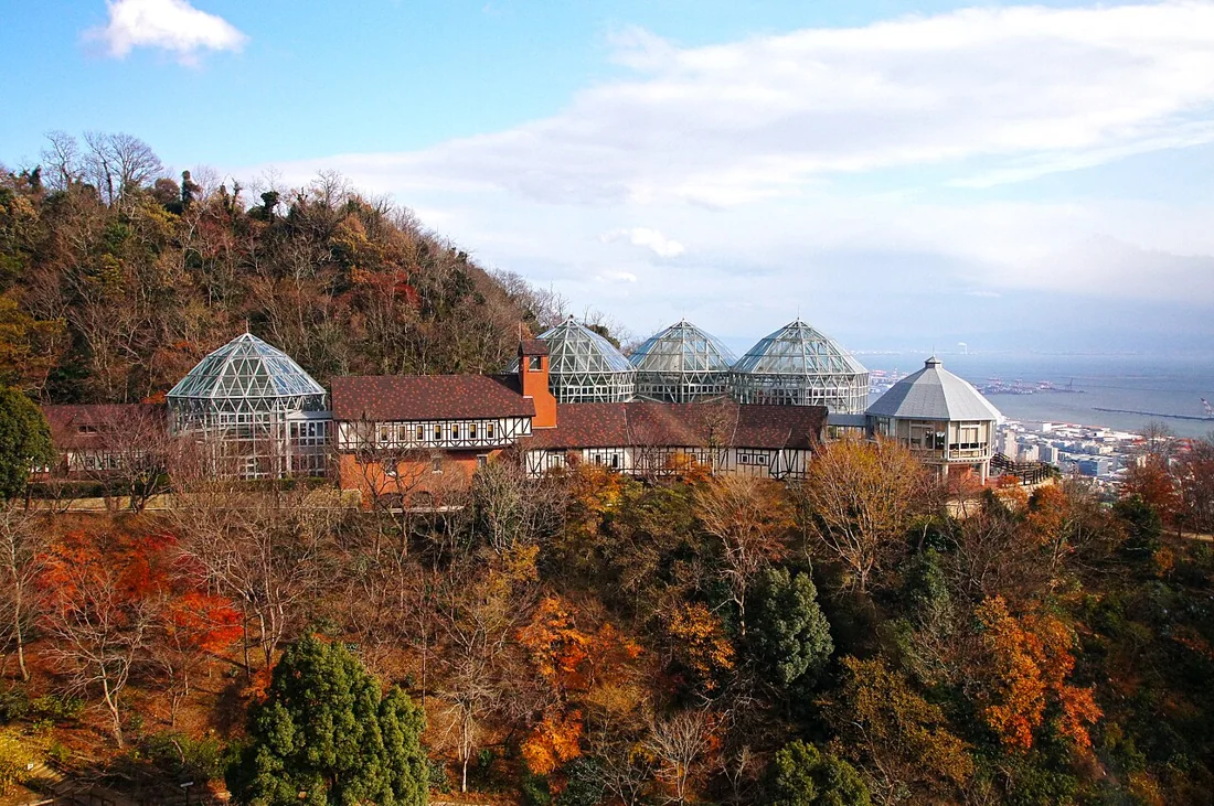 神戸布引ハーブ園の風景
