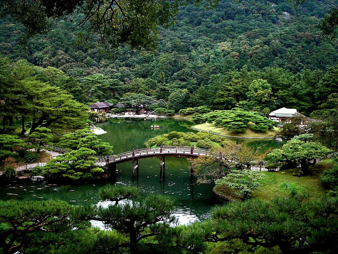 栗林公園の風景