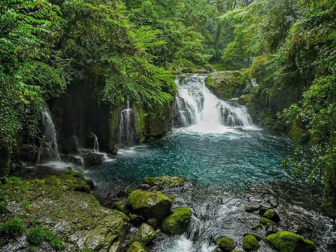 菊池渓谷の風景