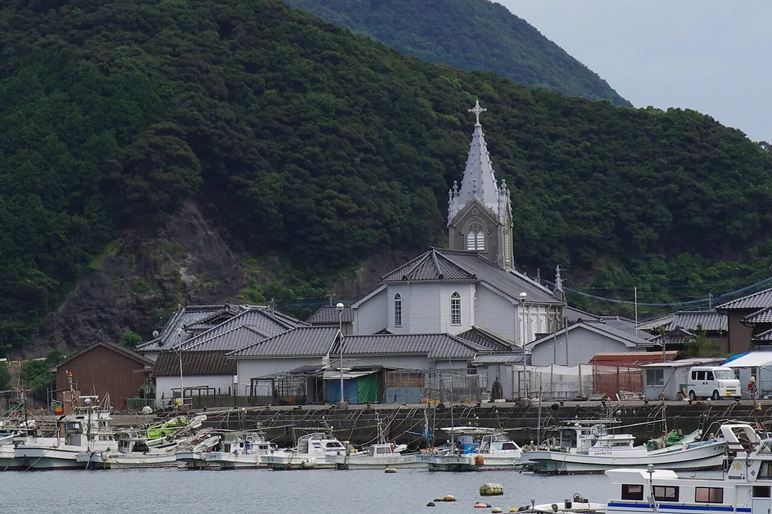 﨑津集落の風景