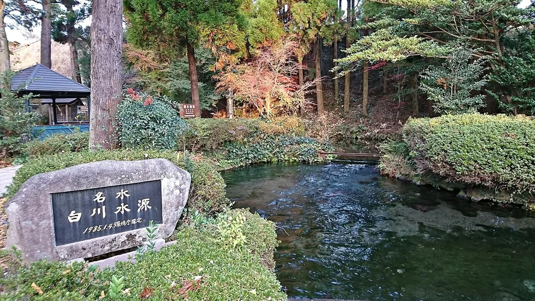 白川水源の風景