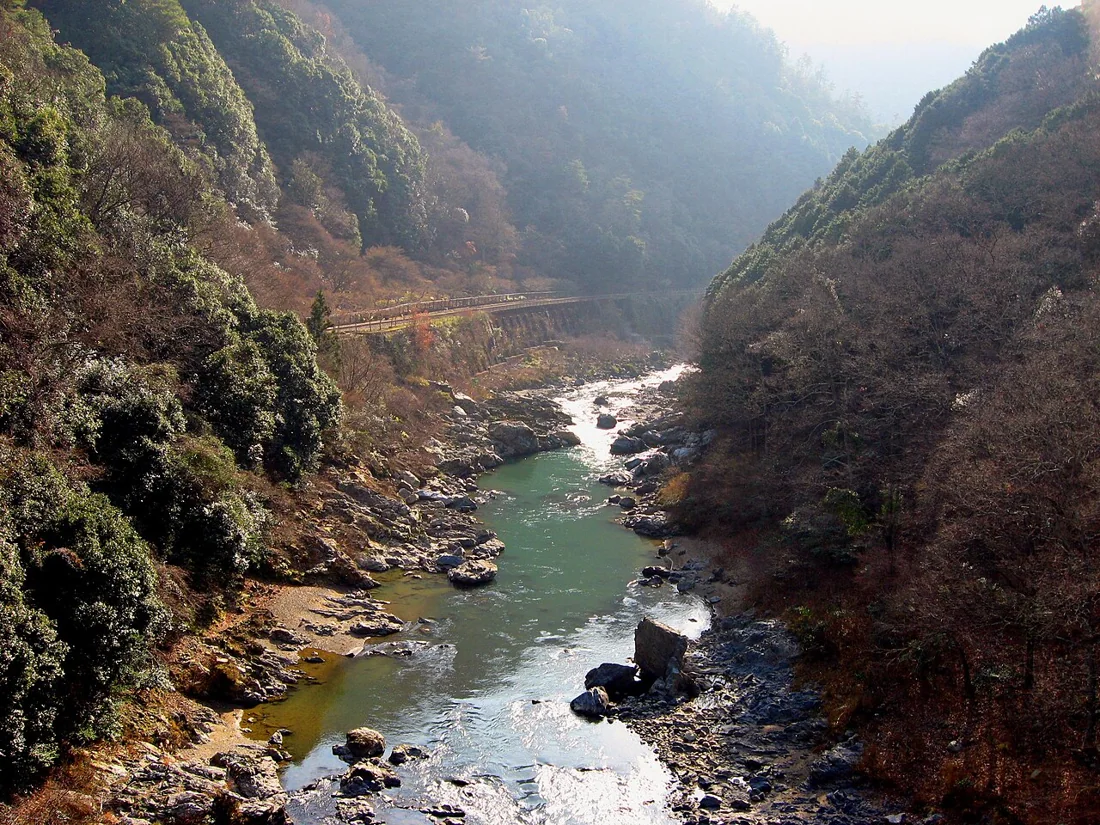 保津川下りの風景