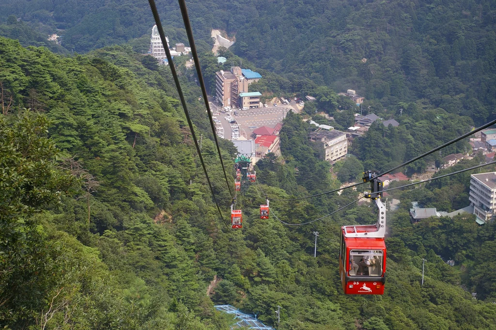 御在所ロープウエイの風景