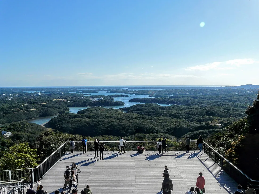 横山展望台の風景