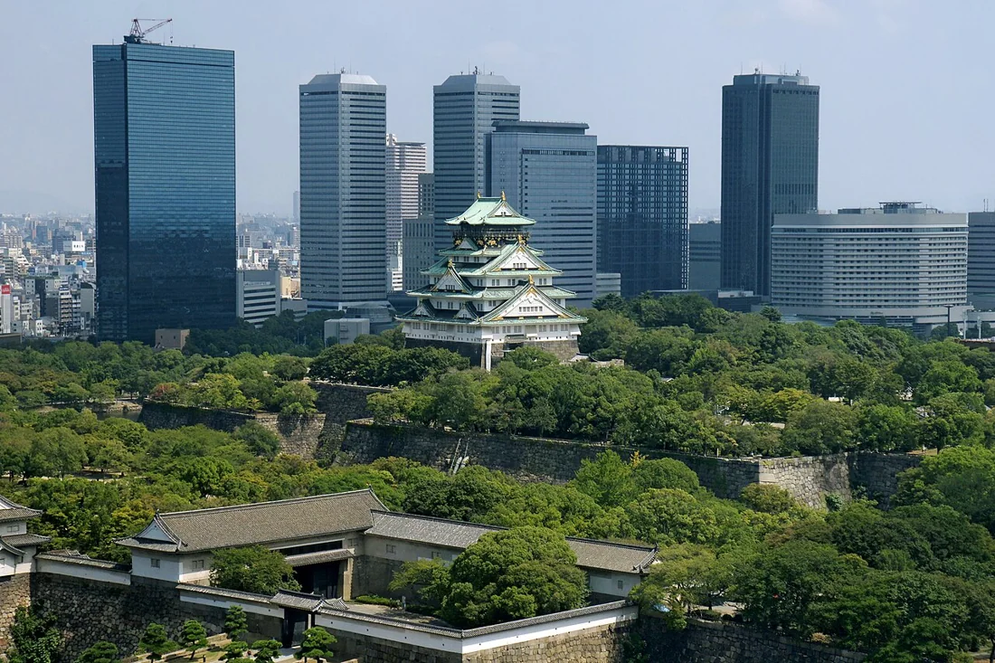 大阪城天守閣の風景