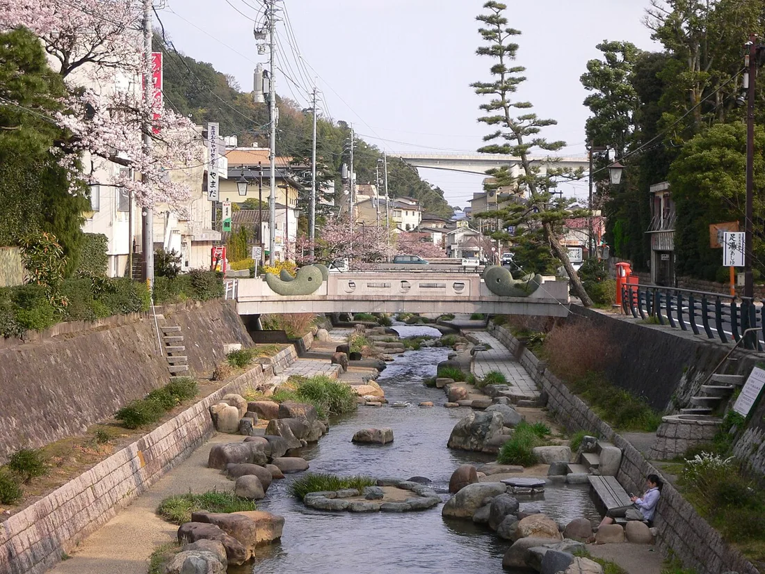 玉造温泉街の風景