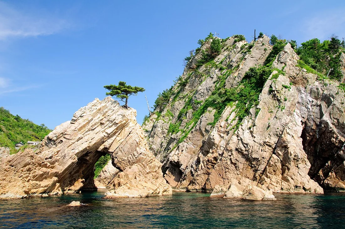 浦富海岸の風景