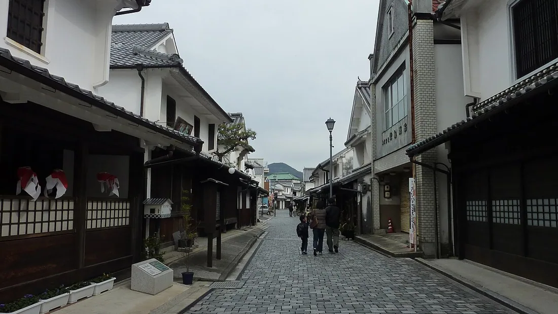 柳井 白壁の町並みの風景